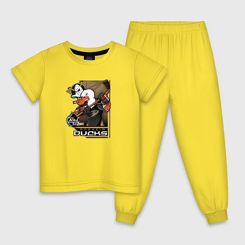 Детская пижама Anaheim Ducks / Желтый – фото 1