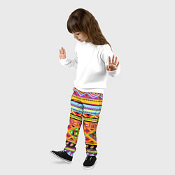 Брюки детские Этнический орнамент, цвет: 3D-принт — фото 2