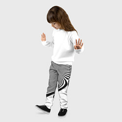 Брюки детские Black & White Illusion, цвет: 3D-принт — фото 2