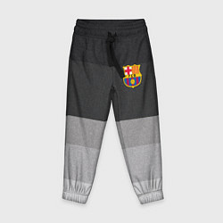 Брюки детские ФК Барселона: Серый стиль, цвет: 3D-принт
