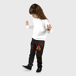 Брюки детские Apex Legends: Orange Carbon, цвет: 3D-принт — фото 2