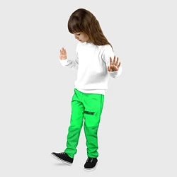 Брюки детские Billie Eilish: Duo Green, цвет: 3D-принт — фото 2
