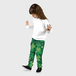 Брюки детские Ирландский клевер, цвет: 3D-принт — фото 2