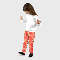 Брюки детские Оранжевый камуфляж, цвет: 3D-принт — фото 2