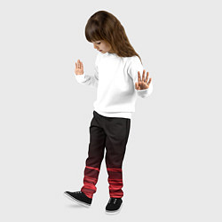 Брюки детские Красное и Черное, цвет: 3D-принт — фото 2