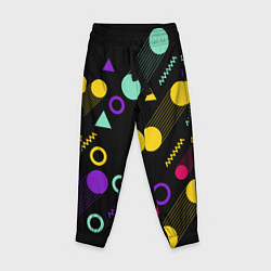 Брюки детские Круги и Треугольники, цвет: 3D-принт
