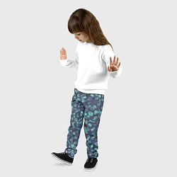Брюки детские Еда Синий, цвет: 3D-принт — фото 2
