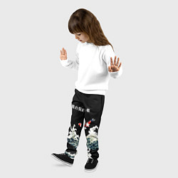 Брюки детские Японский Стиль Карп Кои, цвет: 3D-принт — фото 2