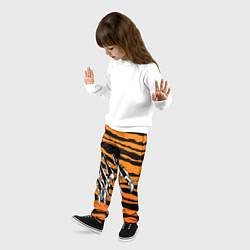 Брюки детские След от когтей тигра, цвет: 3D-принт — фото 2
