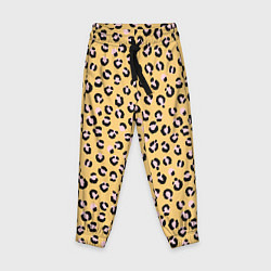 Детские брюки Желтый леопардовый принт