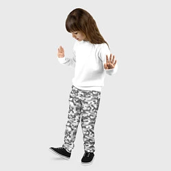 Брюки детские Серый Городской Камуфляж, цвет: 3D-принт — фото 2