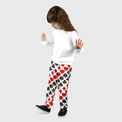 Брюки детские Карточные Масти Card Suits, цвет: 3D-принт — фото 2