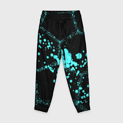 Брюки детские Соты - брызги красок, цвет: 3D-принт