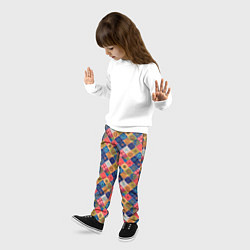 Брюки детские Мандалы медитация, цвет: 3D-принт — фото 2