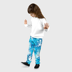 Брюки детские Спортивный камуфляж Пикси - Лагуна, цвет: 3D-принт — фото 2