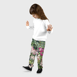 Брюки детские Цветы Лилия Тигровая, цвет: 3D-принт — фото 2