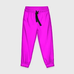 Детские брюки Однотонный розовый неоновый Пион