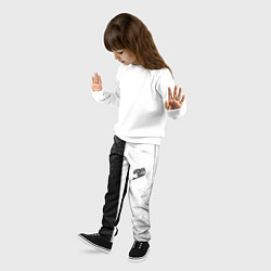 Брюки детские FAIRY TAIL BLACK AND WHITE LOGO, цвет: 3D-принт — фото 2
