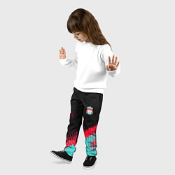 Брюки детские Ливерпуль краска, цвет: 3D-принт — фото 2