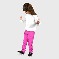 Брюки детские Яркий розовый из фильма Барби, цвет: 3D-принт — фото 2