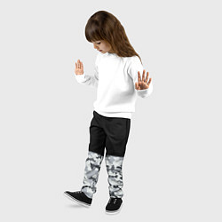 Брюки детские Полукамуфляж Тёмно-Серый, цвет: 3D-принт — фото 2