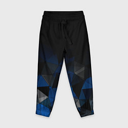 Детские брюки Черно-синий геометрический