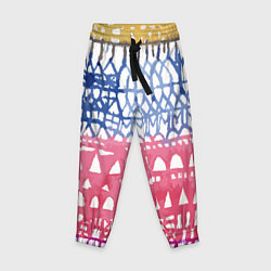 Брюки детские Абстракция Город Эдварда Мунка, цвет: 3D-принт
