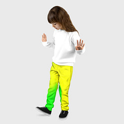 Брюки детские Салатовый, цвет: 3D-принт — фото 2