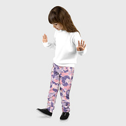 Брюки детские Цифровой камуфляж - сине-фиолетовый, цвет: 3D-принт — фото 2
