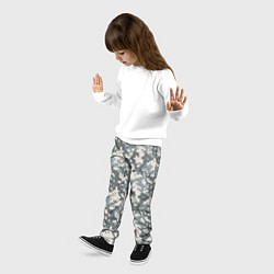 Брюки детские Камуфляж серый пиксель, цвет: 3D-принт — фото 2