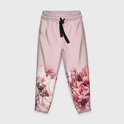 Детские брюки Нежные розовые цветы в букете