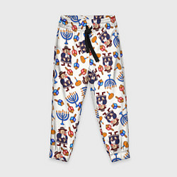 Брюки детские Ханука - праздник света, цвет: 3D-принт