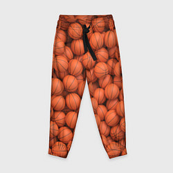Брюки детские Баскетбольные мячи, цвет: 3D-принт