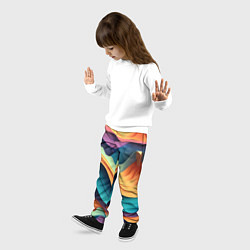 Брюки детские Цветной рельеф, цвет: 3D-принт — фото 2