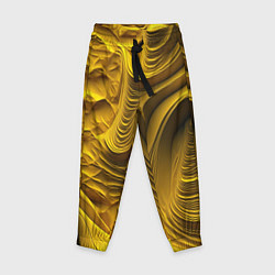 Детские брюки Объемная желтая текстура