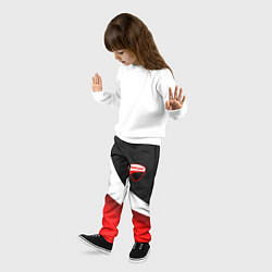 Брюки детские Ducati - красно-черный, цвет: 3D-принт — фото 2