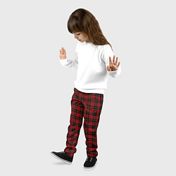 Брюки детские Pajama pattern red, цвет: 3D-принт — фото 2