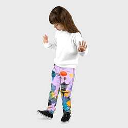 Брюки детские Фантазийный японский паттерн, цвет: 3D-принт — фото 2