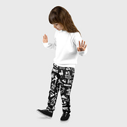 Брюки детские Fortnite alllogo black, цвет: 3D-принт — фото 2