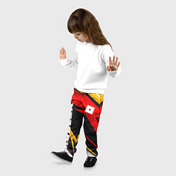 Брюки детские Роблокс - спортивная абстрация, цвет: 3D-принт — фото 2