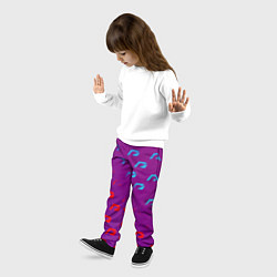 Брюки детские НФС лого градиент текстура, цвет: 3D-принт — фото 2