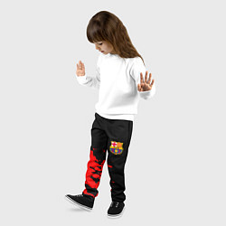 Брюки детские Barcelona краски спорт, цвет: 3D-принт — фото 2