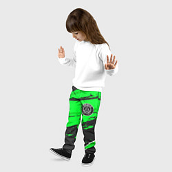 Брюки детские PSG sport green, цвет: 3D-принт — фото 2