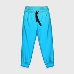 Брюки детские Мягкий градиент ярко-голубой, цвет: 3D-принт