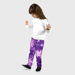 Брюки детские Фиолетовый тайдай, цвет: 3D-принт — фото 2