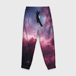 Брюки детские Абстрактный космос фантастика, цвет: 3D-принт