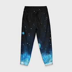Брюки детские Синяя светящееся краска, цвет: 3D-принт