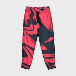 Брюки детские Color black red, цвет: 3D-принт