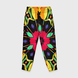 Брюки детские Салатовый калейдоскоп, цвет: 3D-принт