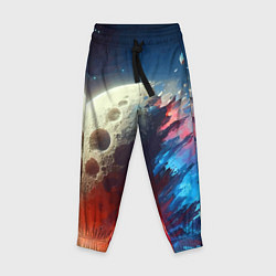 Брюки детские Разрыв космического тела - нейроарт, цвет: 3D-принт